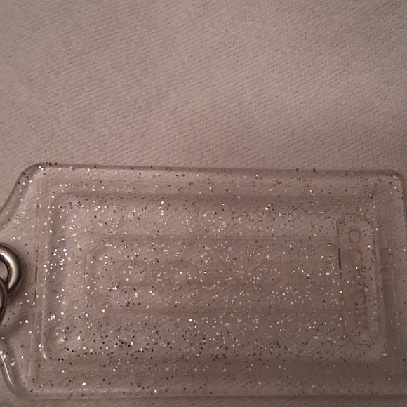 COACH Clear Glitter with Silver Sparkle Hang Tag . Firm Price - Picture 7 of 7